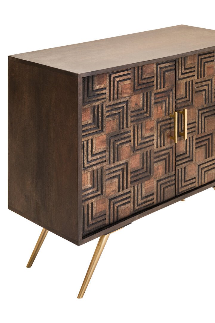 Surat 2 Door Mango Wood Sideboard - Canwell Interiors Limited - Xshowhome