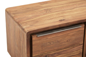 Surati One Door Sheesham And Acacia Wood Media Unit - Canwell Interiors Limited - Xshowhome