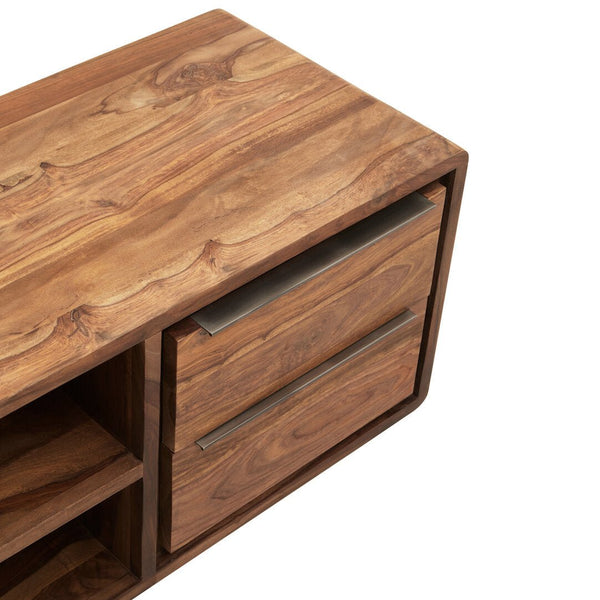 Surati One Door Sheesham And Acacia Wood Media Unit - Canwell Interiors Limited - Xshowhome