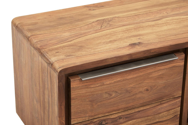 Surati One Door Sheesham And Acacia Wood Media Unit - XShowhome Limited - Xshowhome