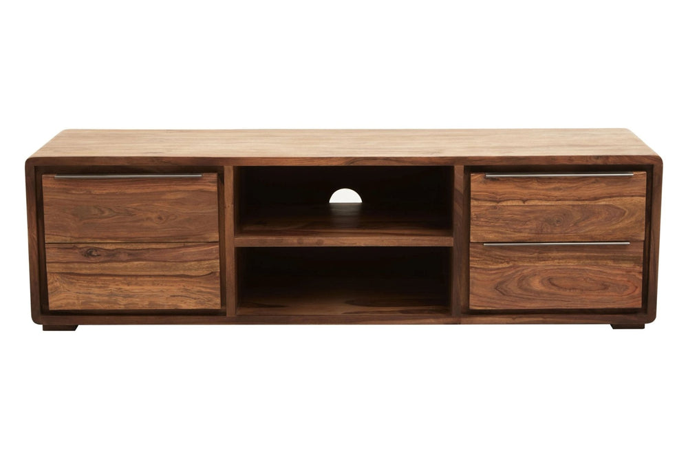 Surati One Door Sheesham And Acacia Wood Media Unit - XShowhome Limited - Xshowhome