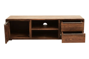 Surati One Door Sheesham And Acacia Wood Media Unit - XShowhome Limited - Xshowhome