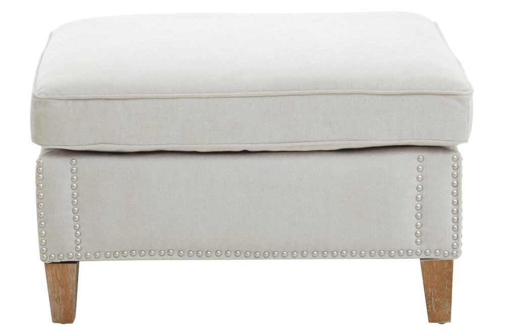 Sutton Grey Fabric Footstool - Canwell Interiors Limited - Xshowhome
