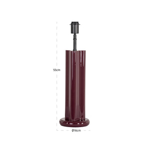 Table lamp Alina burgundy - Canwell Interiors Limited - Richmond
