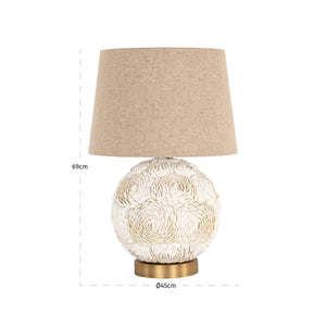 Table lamp Jamie white - Canwell Interiors Limited - Richmond