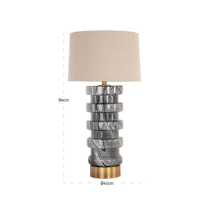Table lamp Jaylee black/white - Canwell Interiors Limited - Richmond