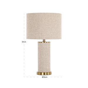 Table lamp Joline beige - Canwell Interiors Limited - Richmond