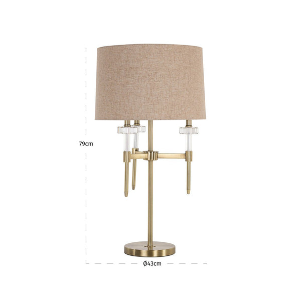 Table Lamp Josie Brushed Gold - XShowhome Limited - Richmond