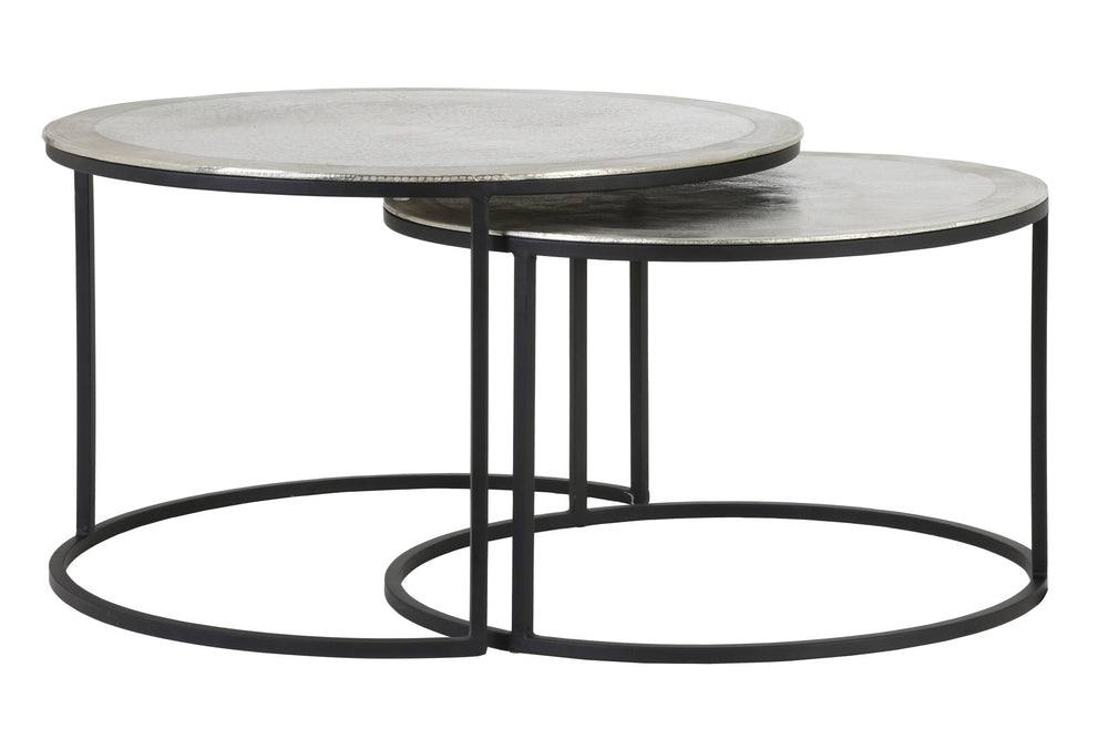 TALCA Coffee Table — Ø67,5x39,5 & Raw Nickel - Canwell Interiors Limited - Light & Living