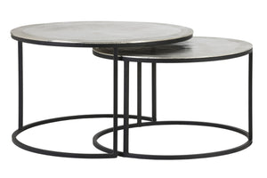 TALCA Coffee Table — Ø67,5x39,5 & Raw Nickel - Canwell Interiors Limited - Light & Living