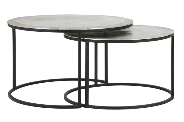 TALCA Coffee Table — Ø67,5x39,5 & Raw Nickel - Canwell Interiors Limited - Light & Living