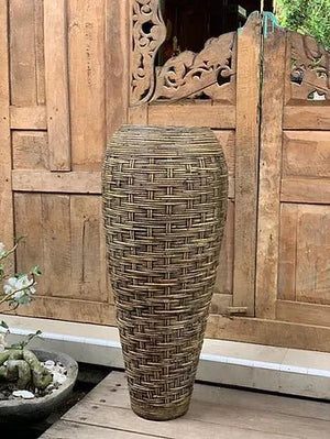 Tall Bamboo Natural Pot - Canwell Interiors Limited - Xshowhome