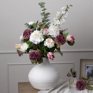 Tall White Delphinium Stem - Canwell Interiors Limited - Hills