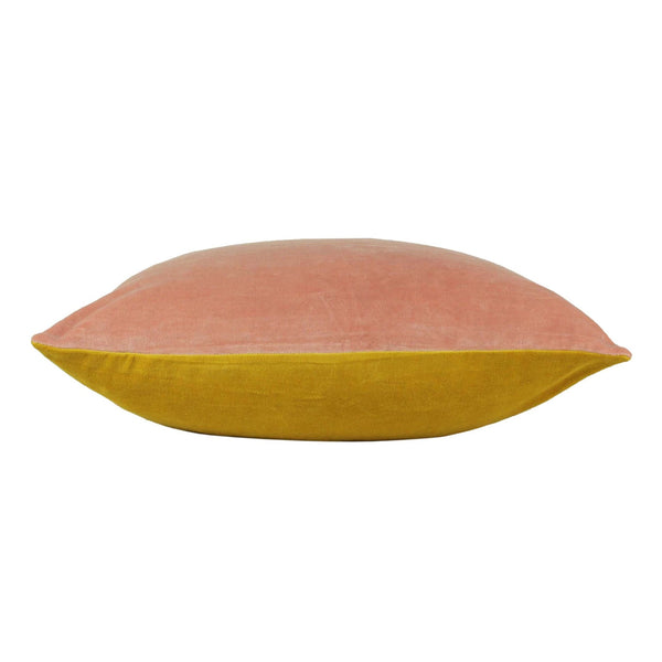 Tanda 50x50 Feather Filled Cushion Pink/ochre - Canwell Interiors Limited - Riva