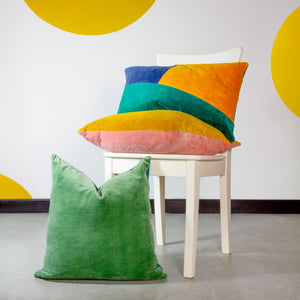 Tanda 50x50 Feather Filled Cushion Pink/ochre - Canwell Interiors Limited - Riva