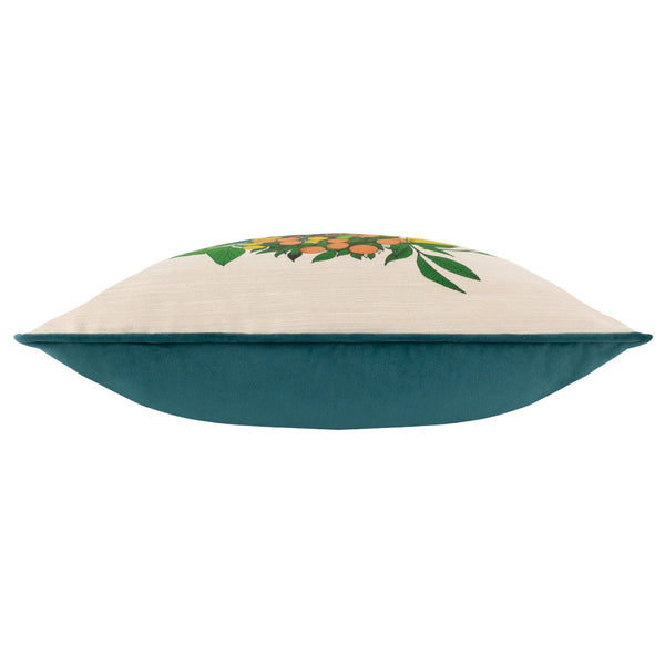 Taormina 43x43 Feather Filled Cushion Teal - Canwell Interiors Limited - Riva
