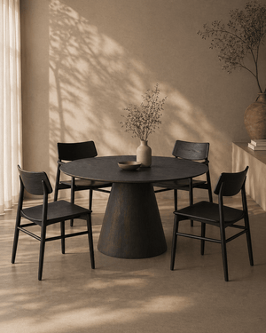 Tavamo 135 Dining Table - Black Oak - XShowhome Limited - Tommy Franks