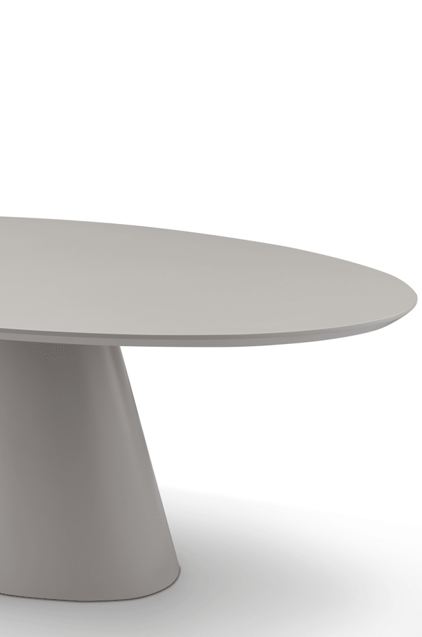 Tavamo Dining Table - Oval - Matte Beige - XShowhome Limited - Tommy Franks