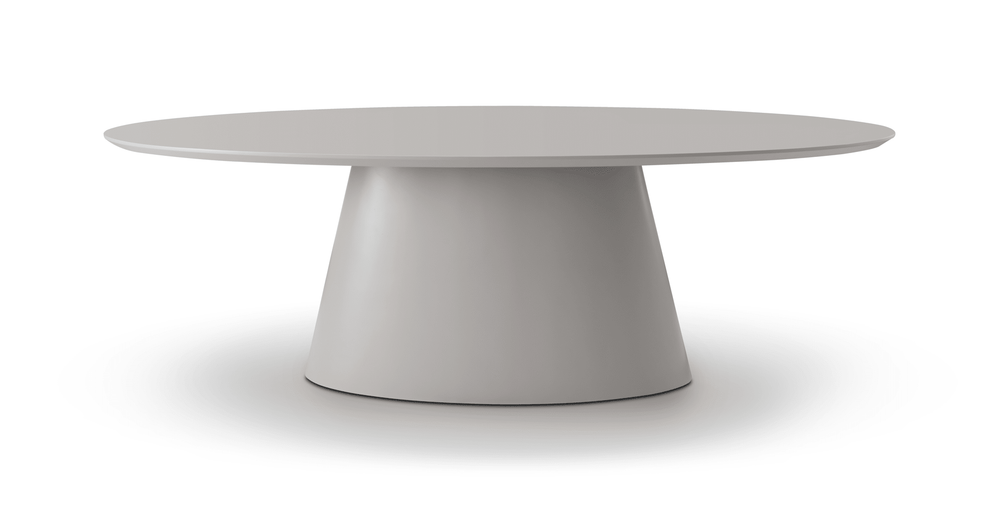 Tavamo Dining Table - Oval - Matte Beige - XShowhome Limited - Tommy Franks