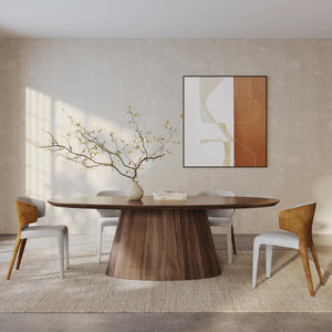 Tavamo Dining Table - Oval - Walnut - Tommy Franks