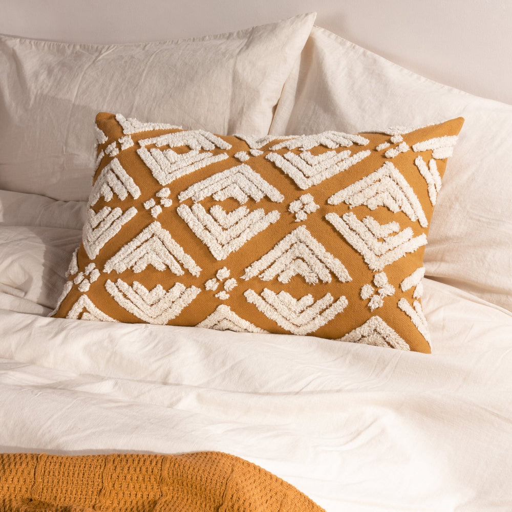 Taya 40x60 Feather Filled Cushion Gold - Canwell Interiors Limited - Riva
