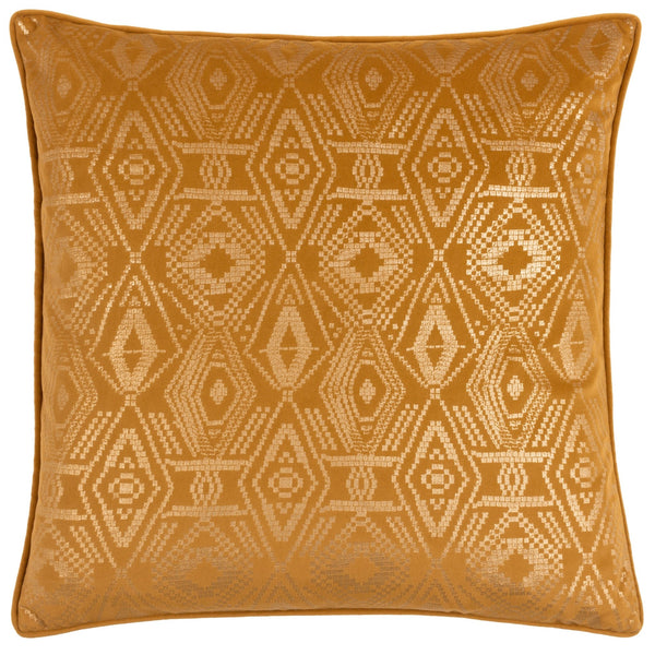Tayanna 50x50 Feather Filled Cushion Mustard - Canwell Interiors Limited - Riva
