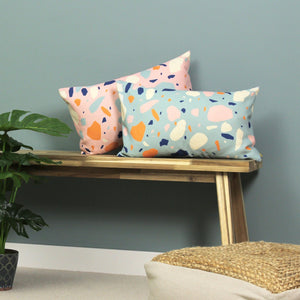 Terra 30x50 Feather Filled Cushion Aqua - Canwell Interiors Limited - Riva