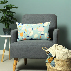Terra 30x50 Feather Filled Cushion Aqua - Canwell Interiors Limited - Riva