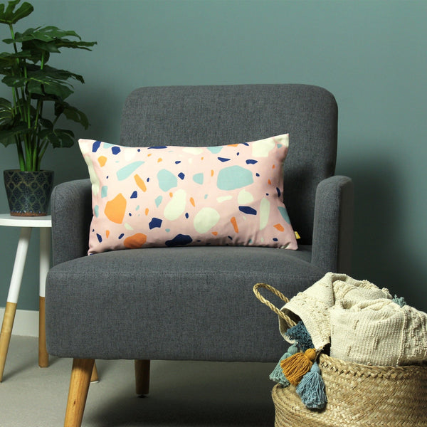 Terra 30x50 Feather Filled Cushion Powder - Canwell Interiors Limited - Riva