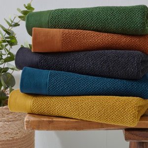 Textured Bath Towel Blue - Canwell Interiors Limited - Riva
