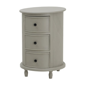 The Camden Collection 3 Drawer Round Side Table - Canwell Interiors Limited - Hills