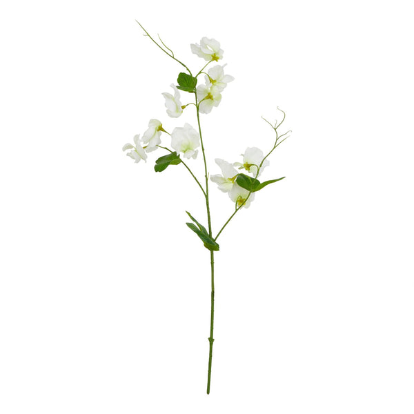 The Natural Garden Collection White Sweetpea Stem - Canwell Interiors Limited - Hills