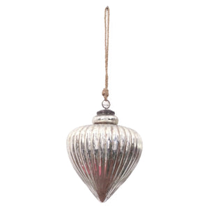 The Noel Collection Antique Silver Large Vallupe Bauble - XShowhome Limited - Hills