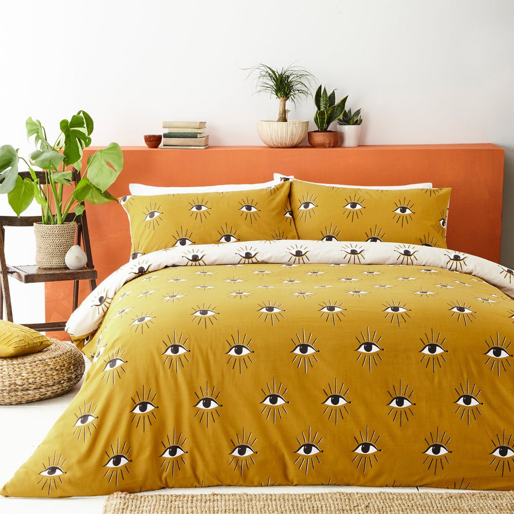 Theia King Size Duvet Set Ochre - Canwell Interiors Limited - Riva