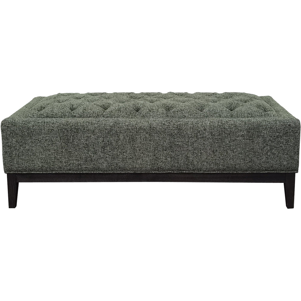 Theodore Buttoned XL Ottoman in Forest Green Fabric 140x75cm - XShowhome Limited - Libra