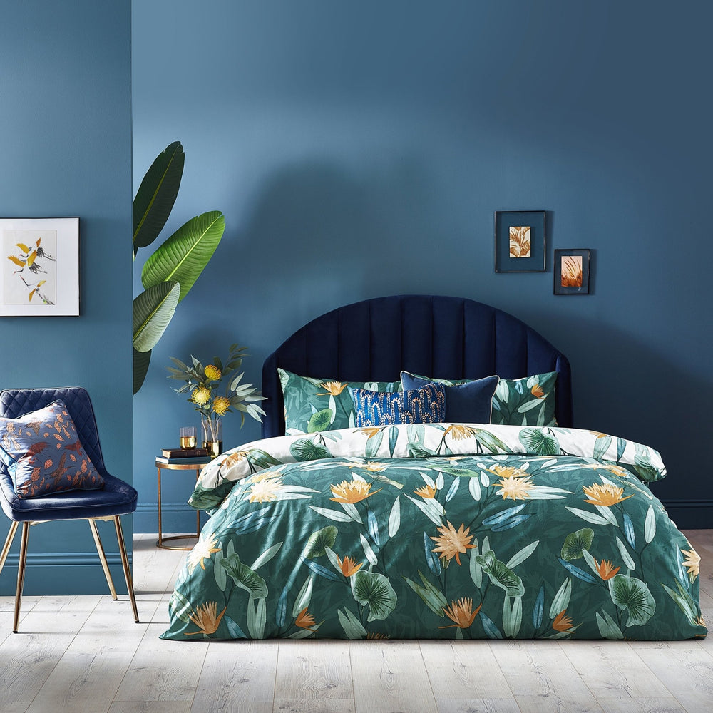 Tigerlily Single Duvet Set Eucalyptus - Canwell Interiors Limited - Riva