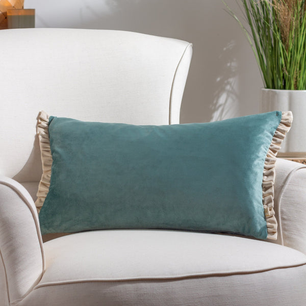 Tilly 30x50 Feather Filled Cushion Duck Egg Blue/pumice - Canwell Interiors Limited - Riva