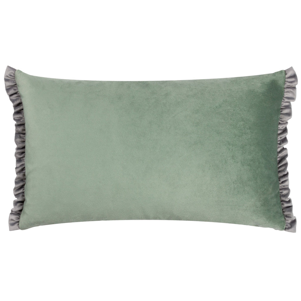 Tilly 30x50 Feather Filled Cushion Sage & Grey - Canwell Interiors Limited - Riva
