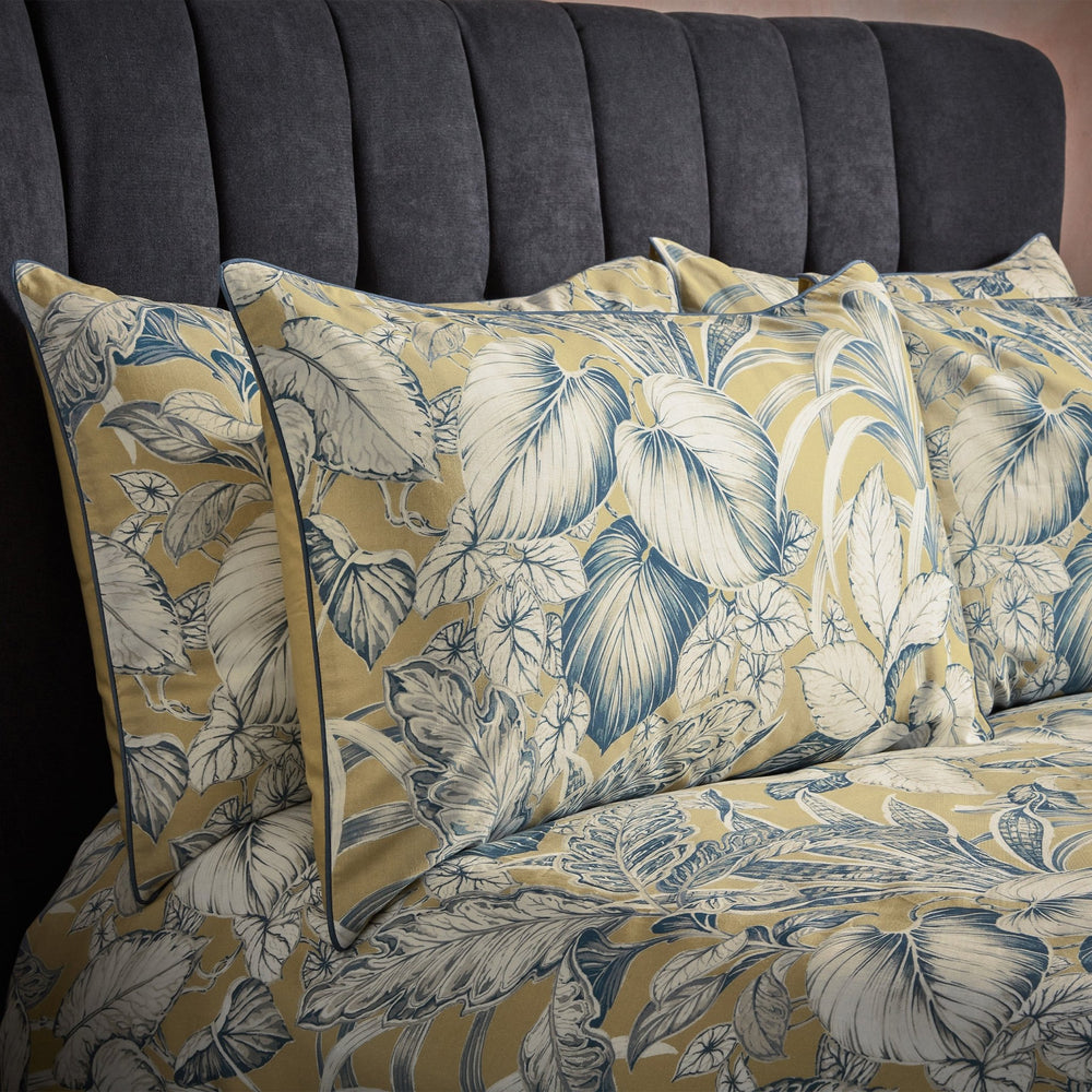 Tivoli Piped Pilowcase Pairs Gilt - Canwell Interiors Limited - Riva