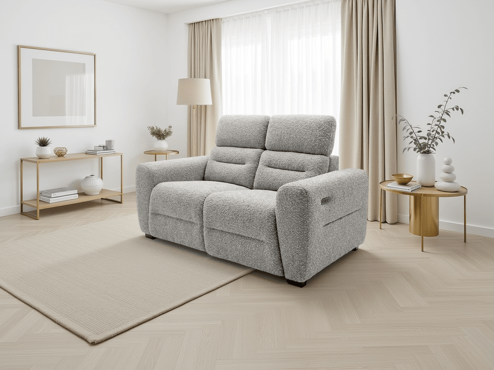 Tokyo Electric Recliner Grey 2 Seater - XShowhome Limited - Xshowhome