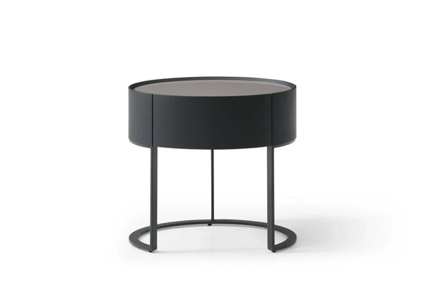 Verge Bedside Table - Black Oak - Tommy Franks