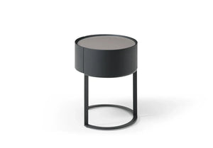 Verge Bedside Table - Black Oak - Tommy Franks