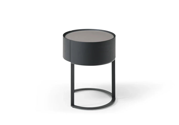 Verge Bedside Table - Black Oak - Tommy Franks