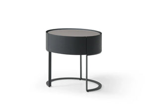 Verge Bedside Table - Black Oak - Tommy Franks