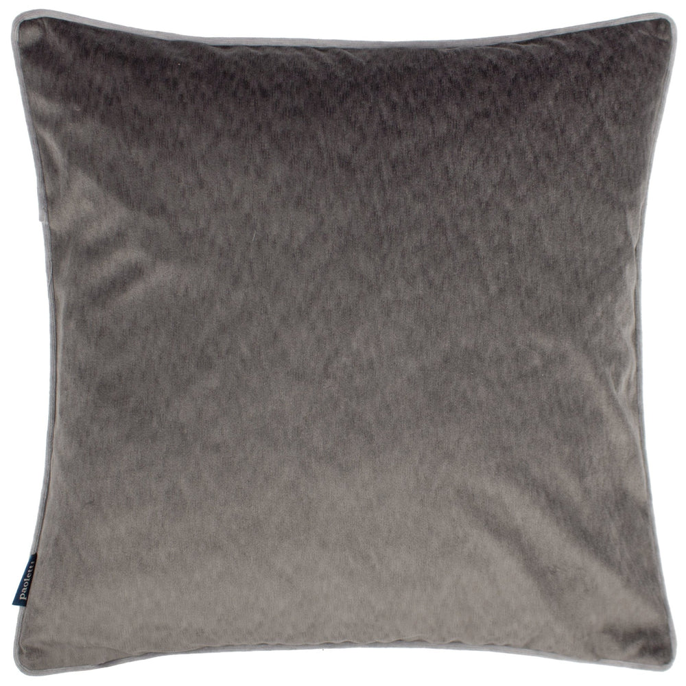 Torto 50x50 Feather Filled Cushion Charcoal/silver - Canwell Interiors Limited - Riva