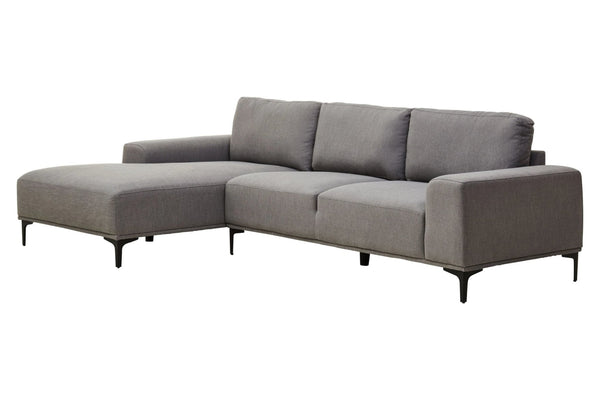 Toulon 3 Seat Grey Fabric Left Chaise Sofa - XShowhome Limited - Xshowhome