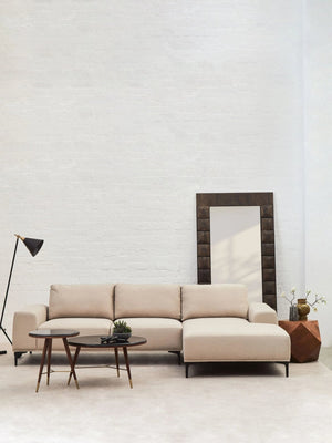 Toulon 3 Seat Natural Fabric Right Chaise Sofa - XShowhome Limited - Xshowhome