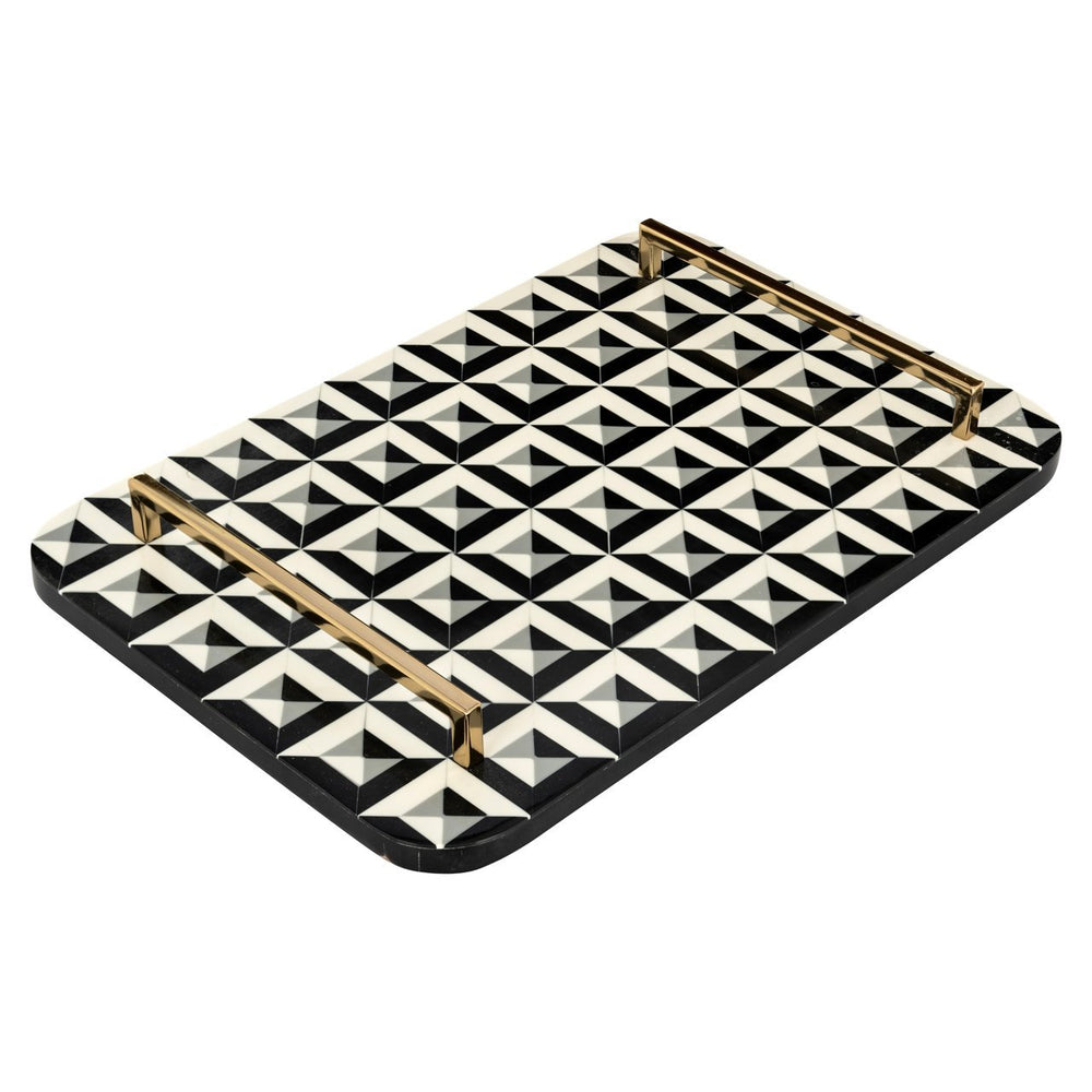 Tray Birte black/white - Canwell Interiors Limited - Richmond