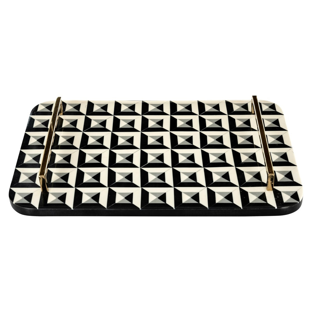 Tray Birte black/white - Canwell Interiors Limited - Richmond