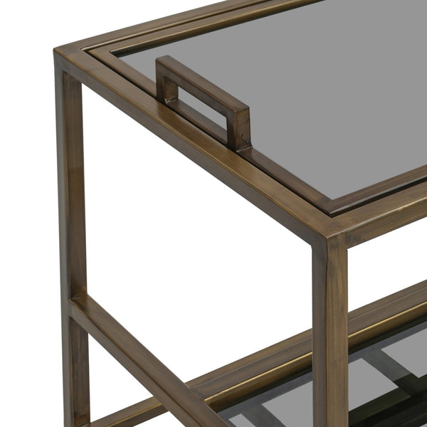 Trolley Ruinart brass antique - Canwell Interiors Limited - Richmond